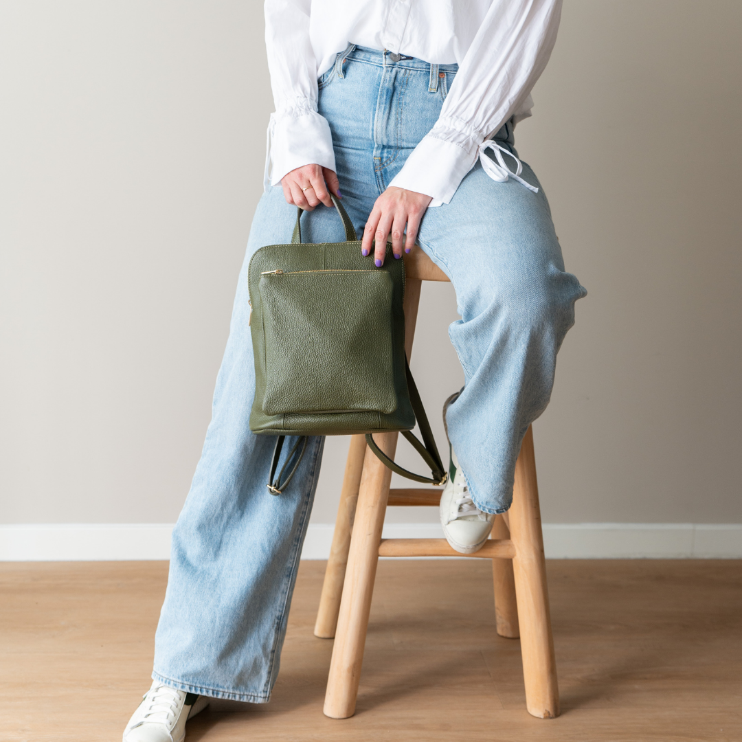 Rucksack / Umhängetasche Anne | Olive