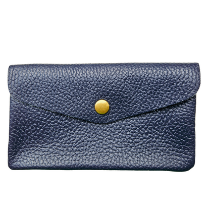 Leather wallet (large) | Dark blue