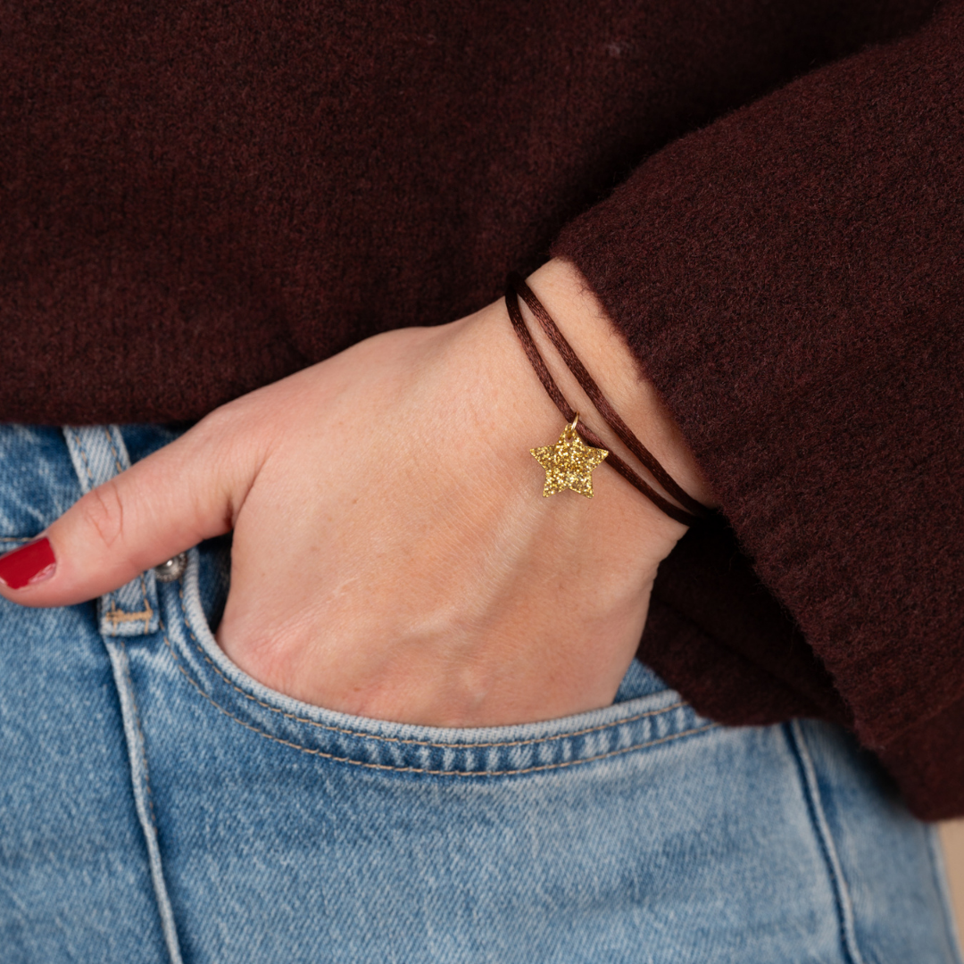 Armband Lume Charms Festive| Star - Gold