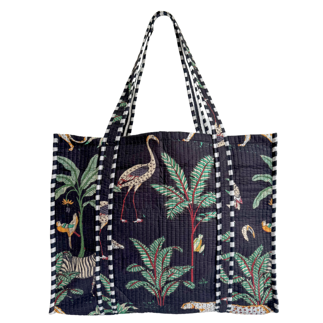 Tote Bag Veerle | Safari Zwart