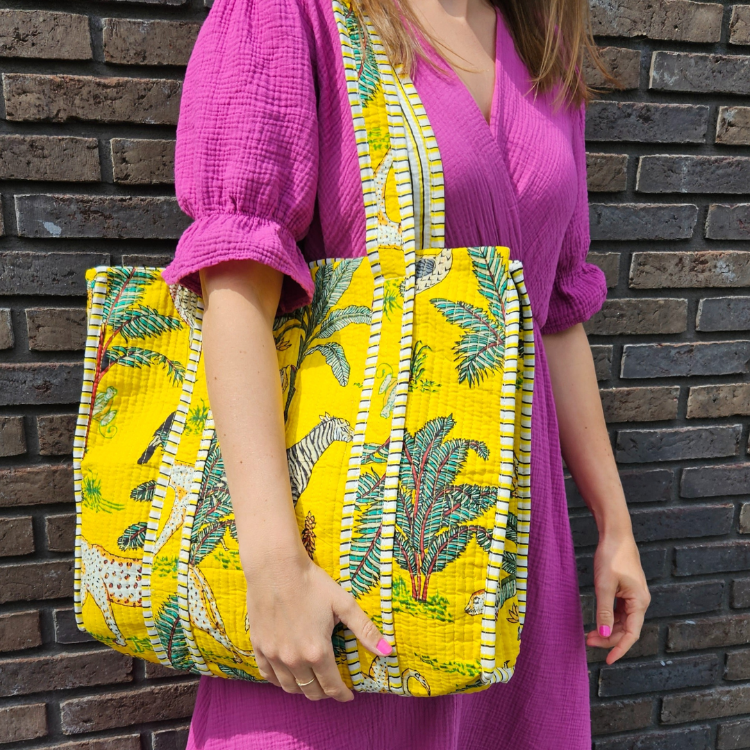 Tote Bag Veerle | Safari Geel