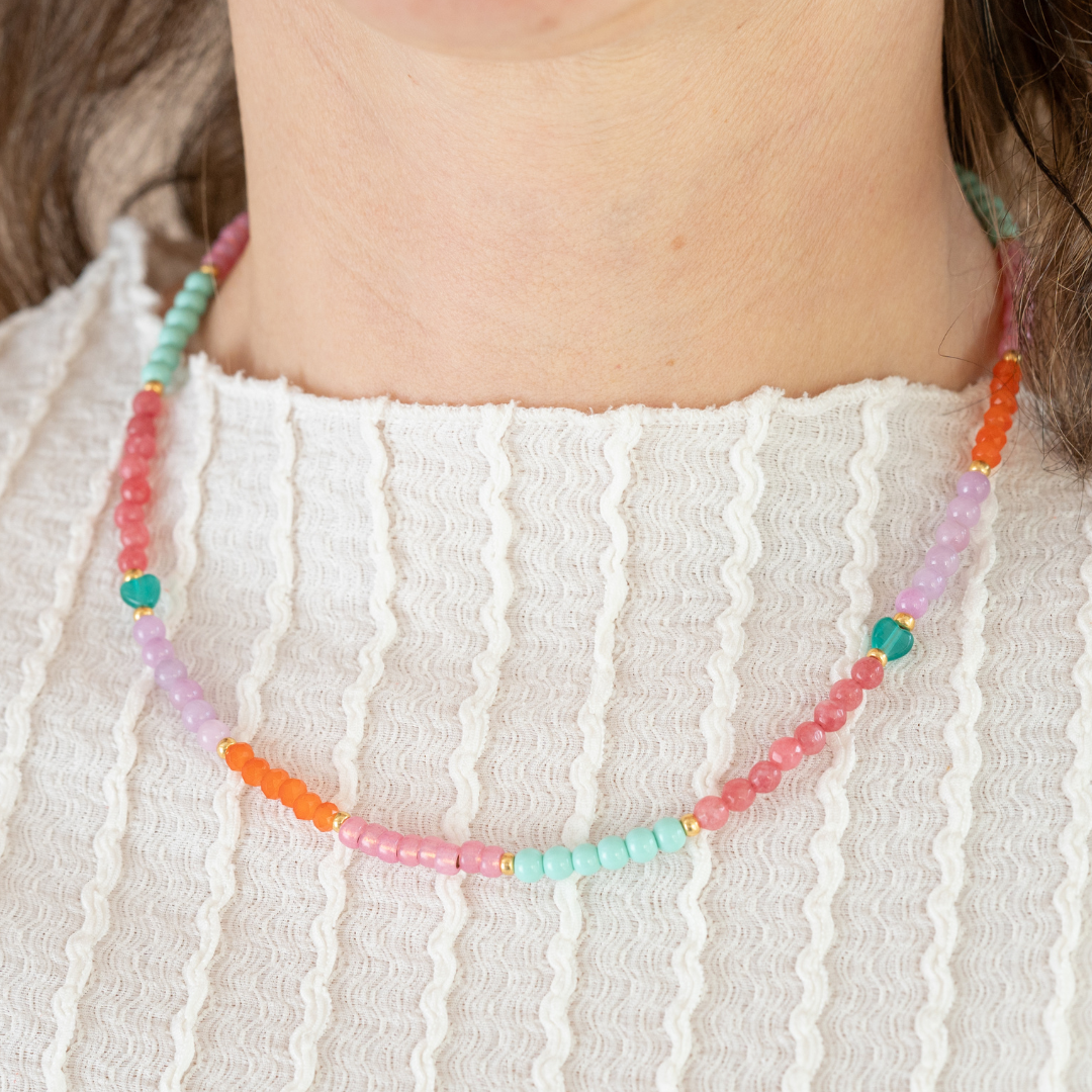 Halskette ,Blush & Bloom‘ | 01