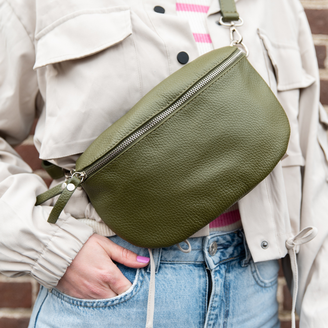 Hip bag-Shoulder bag Janne | Olive