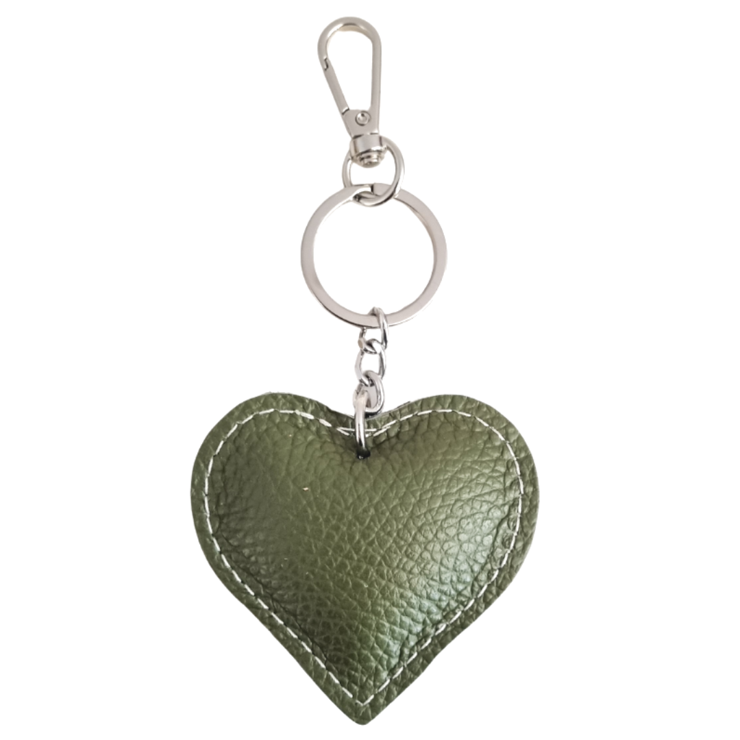 Heart Keychain | Olive