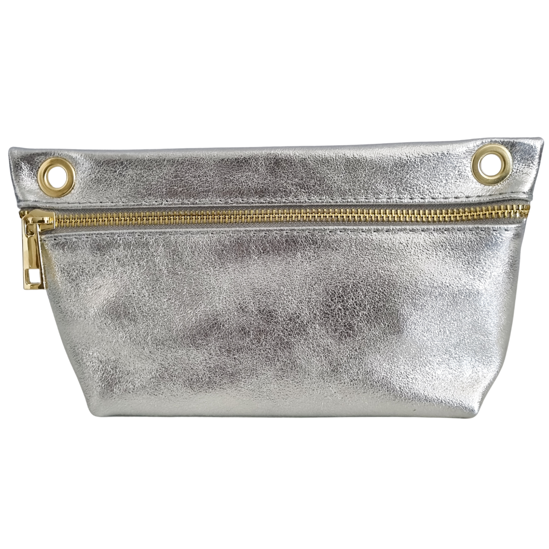 Shoulder/Phone bag Birte | Silver Metallic