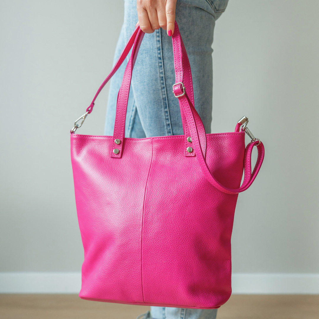 Leather Shopper Dore | Black