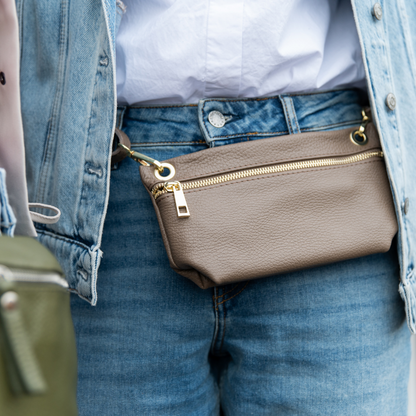 Shoulder/Phone bag Birte | Dark Taupe