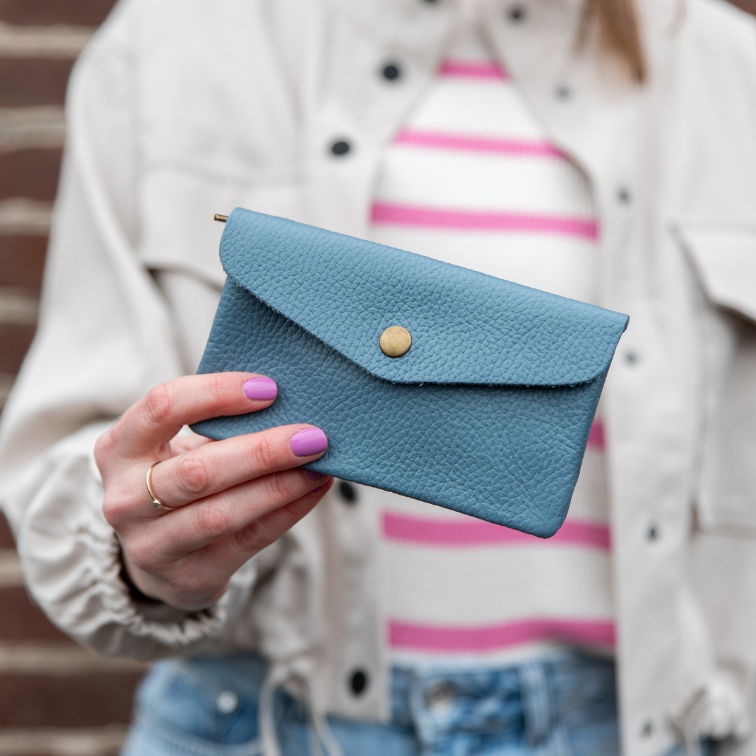 Ledergeldbörse (groß) | Jeans