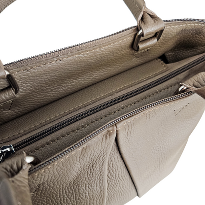 Hand / Shoulder bag Dione | Dark Taupe