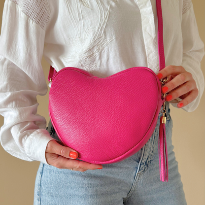 Heart Bag Maite | Fuchsia