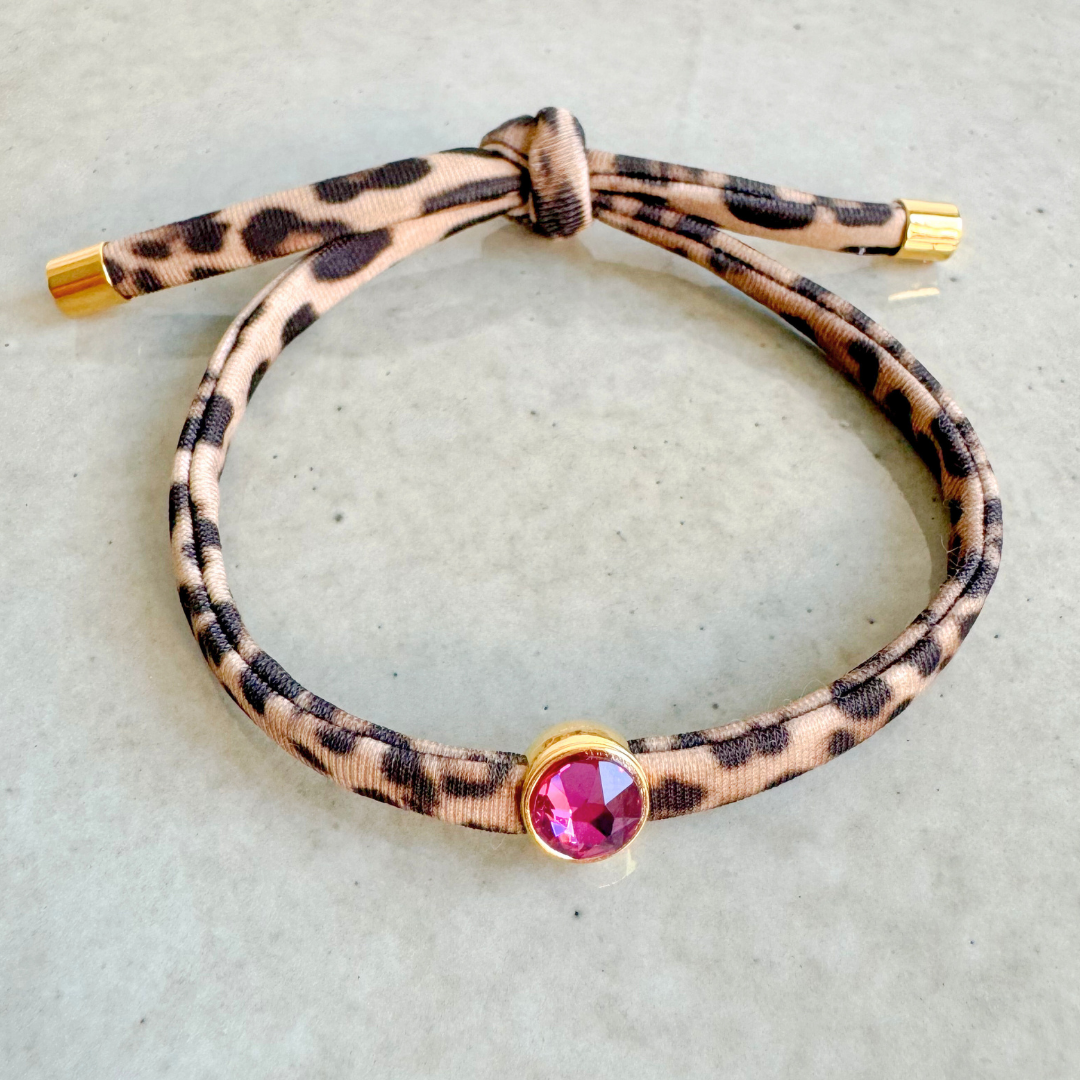 Panter Armbandje | Magenta