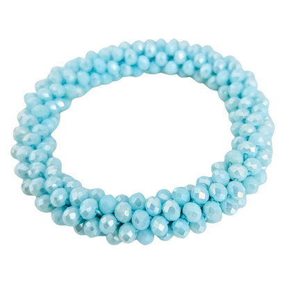 Roll On Facet Bracelet | Light blue