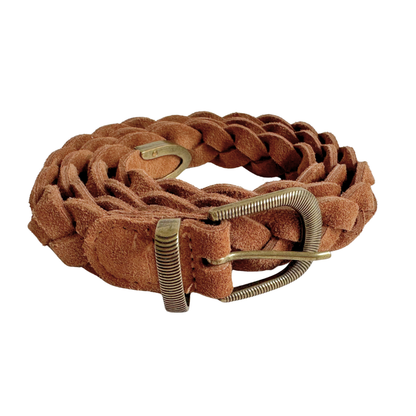 Belt Suede Braided | Camel