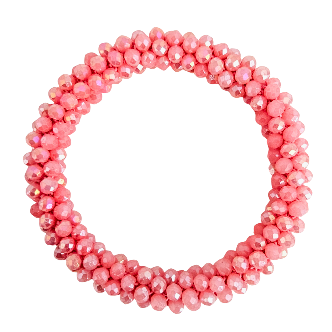 Roll On Facet Armband | Vintage Rose