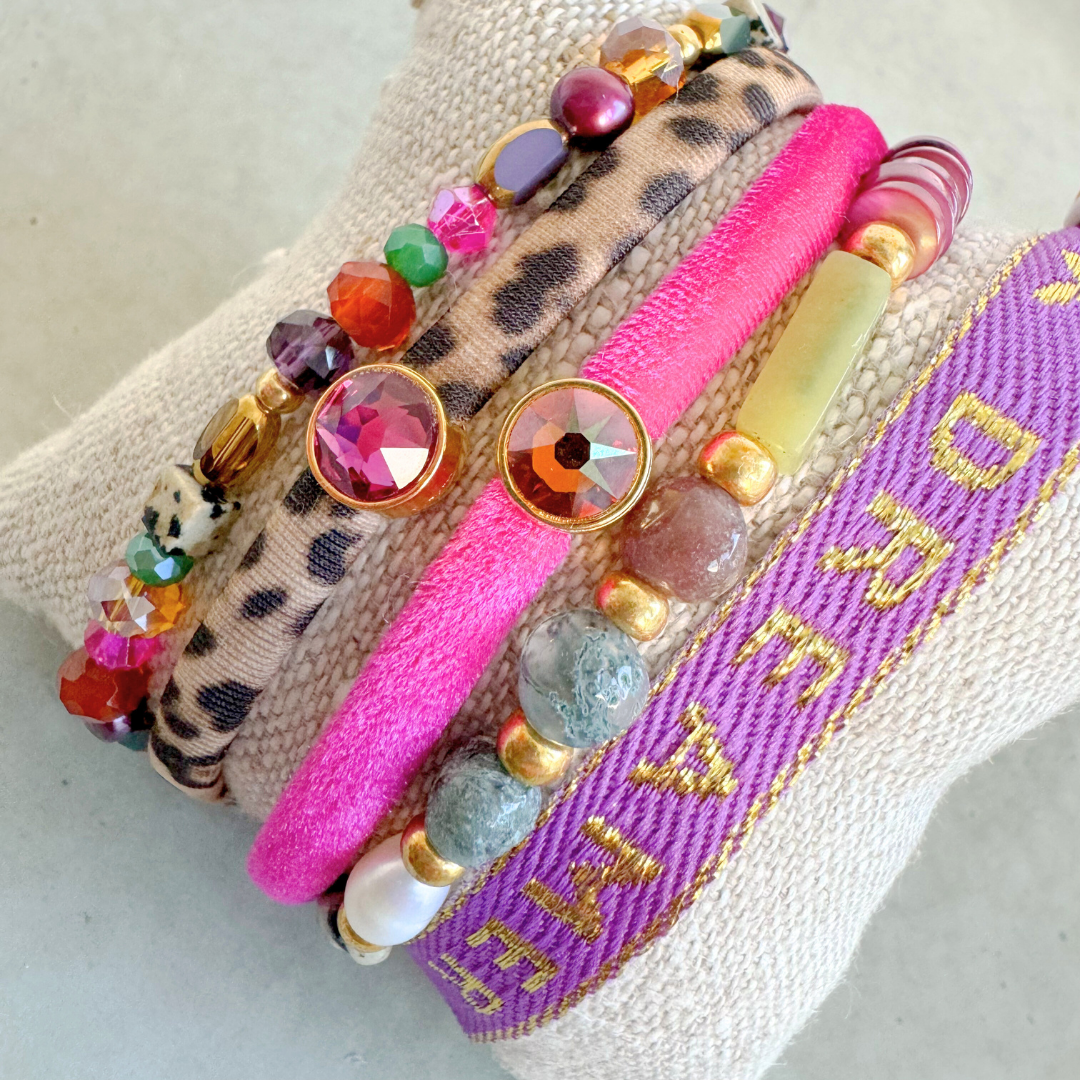 Panter Armbandje | Magenta