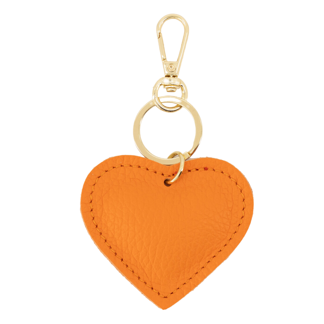 Sleutelhanger Hart Leer | Oranje