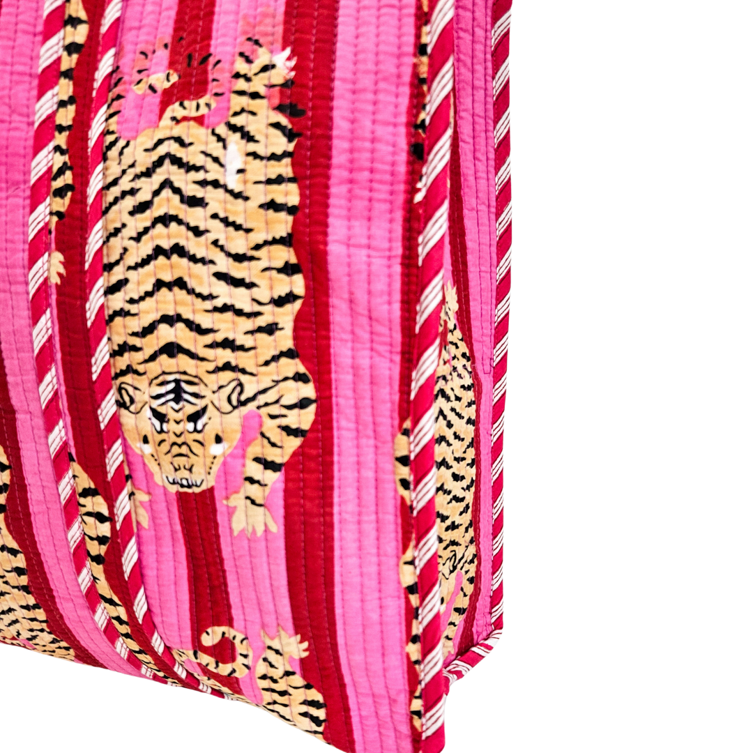 Tote Bag Veerle | Fuchsia Red Tiger