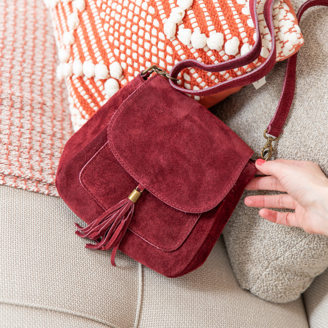 Shoulder bag Lieve | Wine red