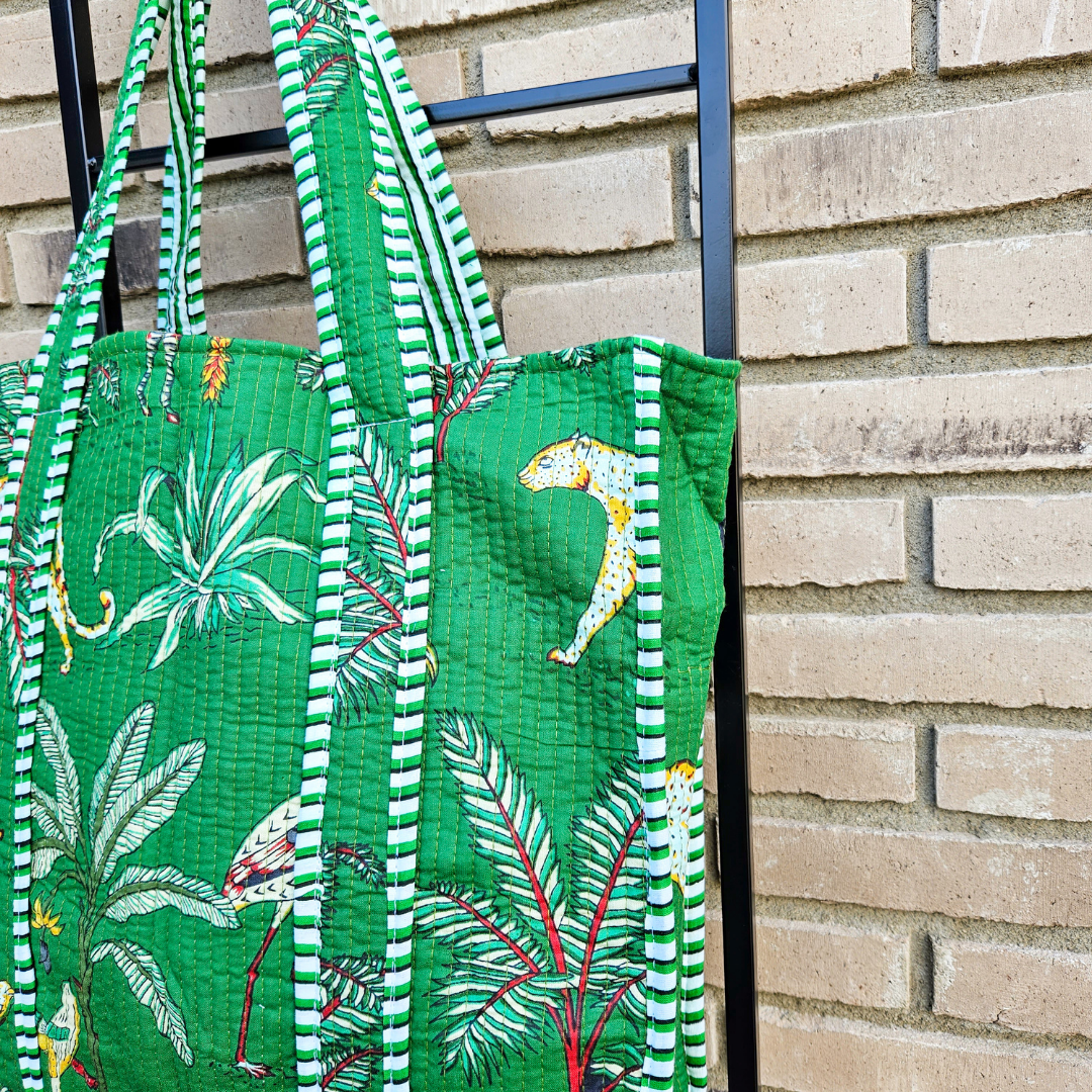 Tote Bag Veerle | Safari Grasgroen