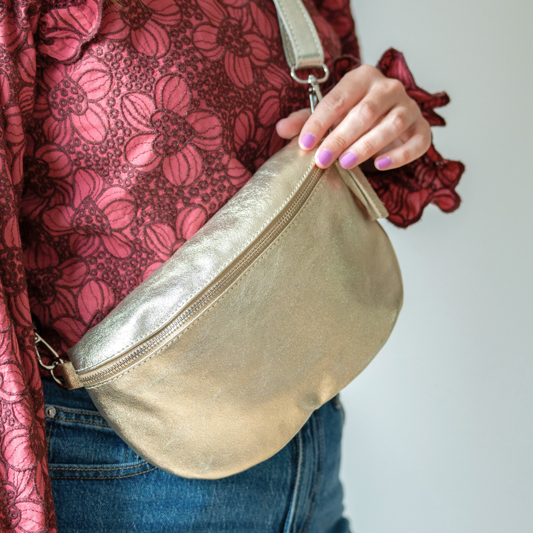 Hip bag-Shoulder bag Janne | Gold