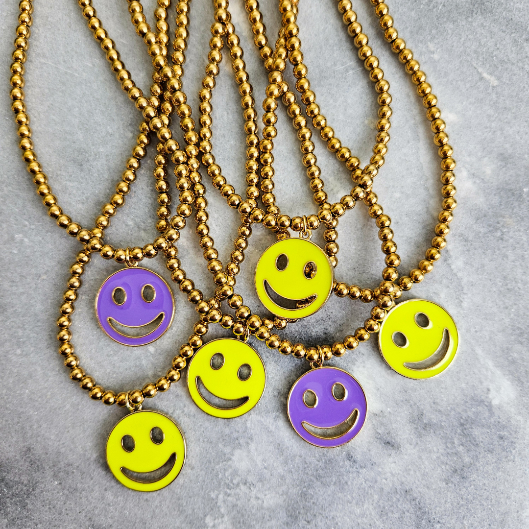 Ketting Smile | Neon Geel