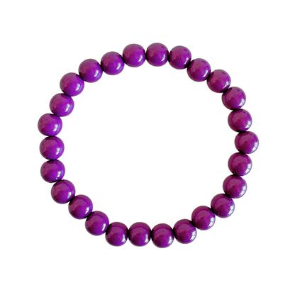 Bold Beads Armband | Blackcurrant - 8 mm