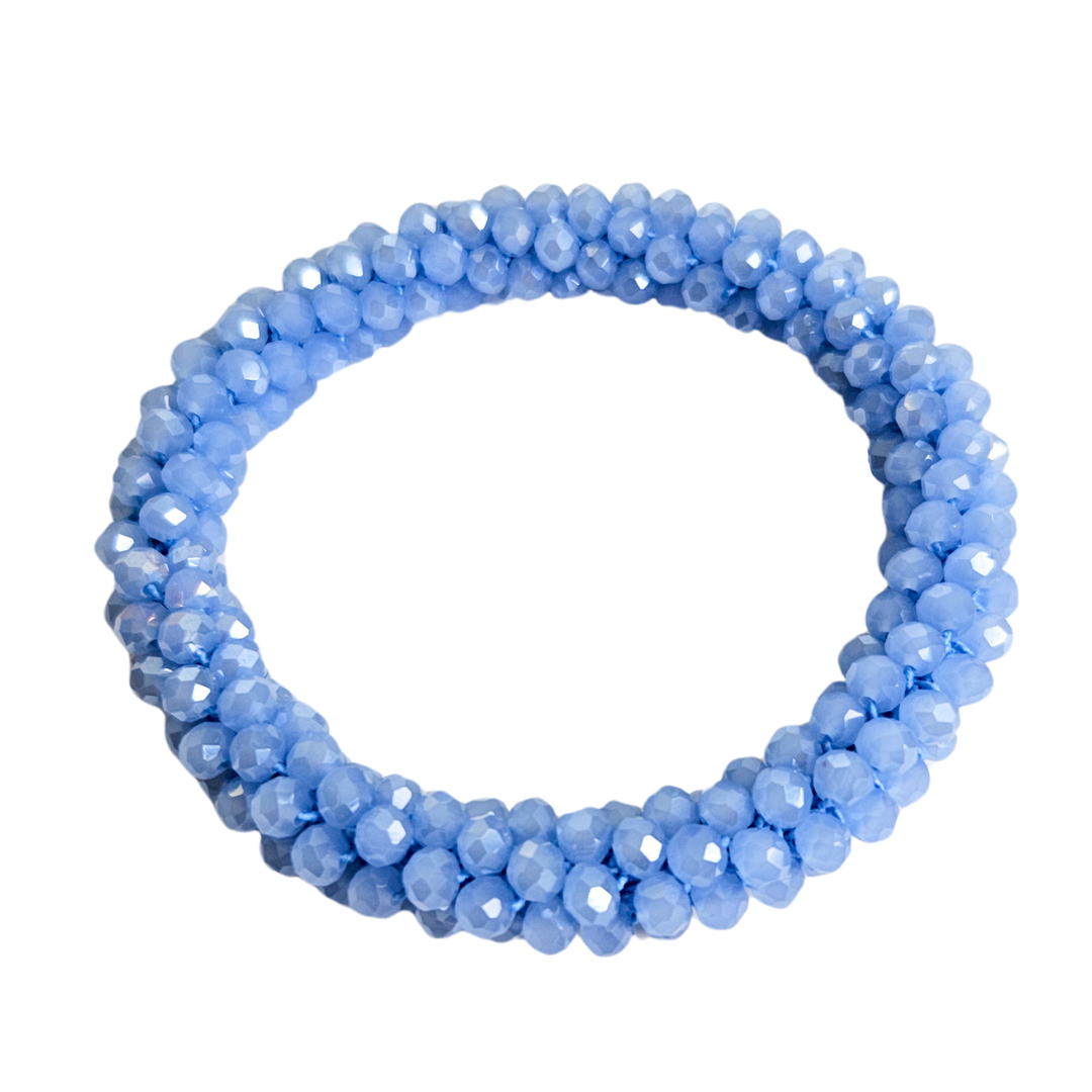 Roll On Facet Armband | Blauw
