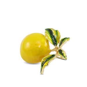 Broche Citroen Yellow-Green-Gold