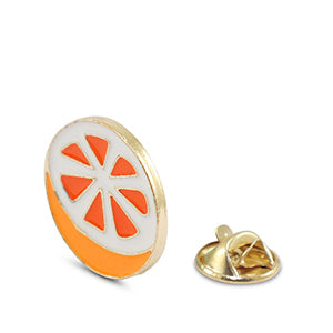Pin Sinaasappel Orange-White-Gold