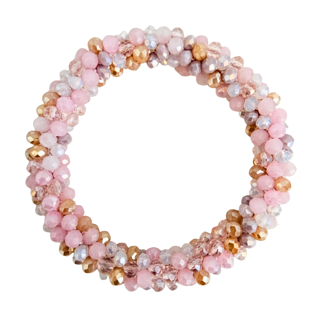 Facet Rol Armband | Pink Mix