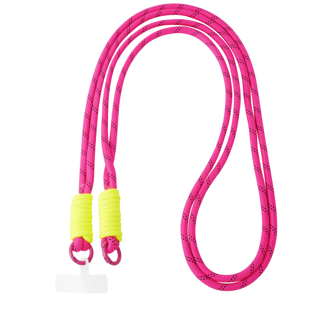 Lang Telefoonkoord | Neon Roze - Neon Geel