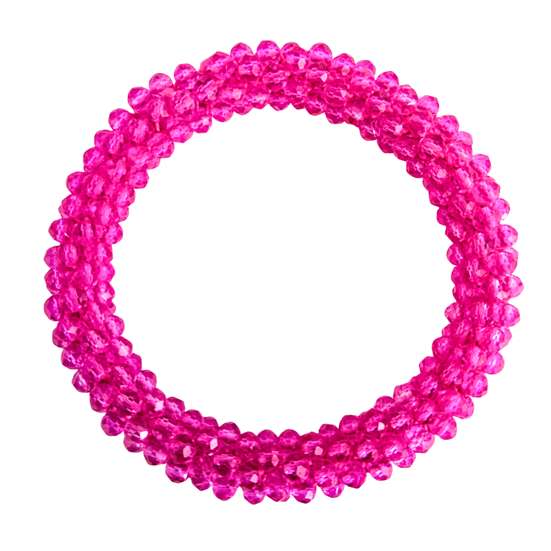 Facet Rol Armband | Fuchsia