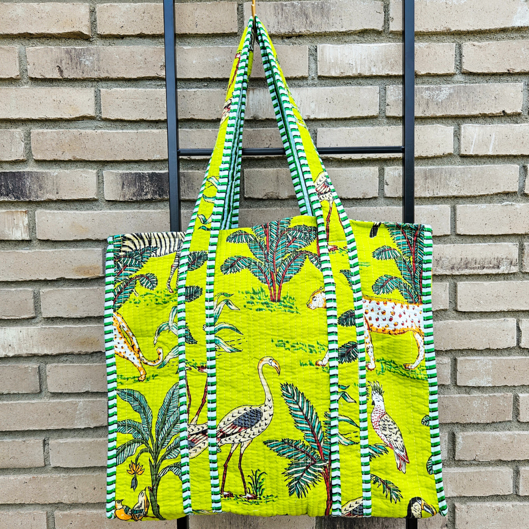 Tote Bag Veerle | Safari Lime