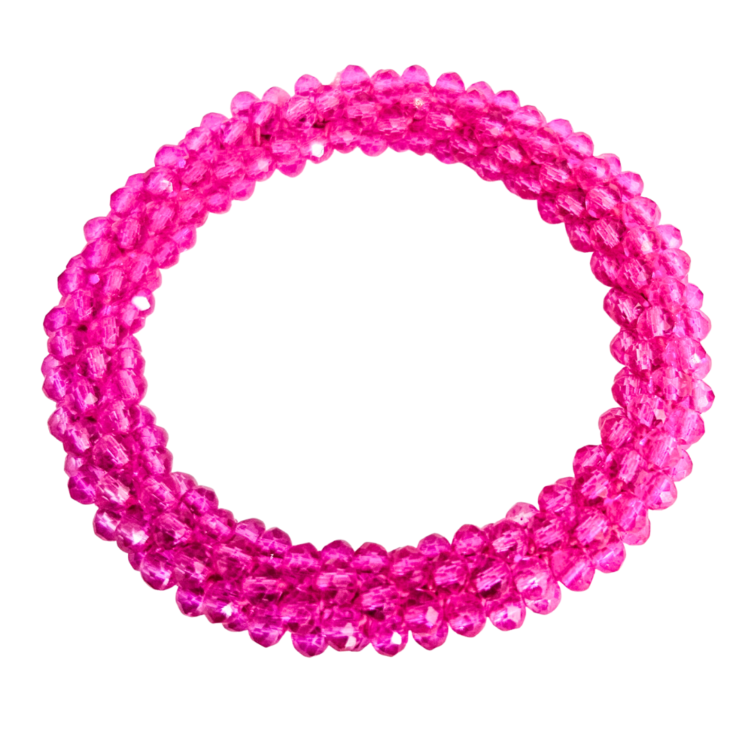 Roll On Facet Bracelet | Fuchsia