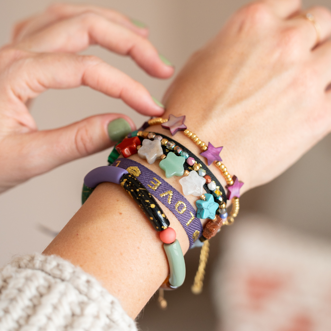 Armband Sterretjes | Paars