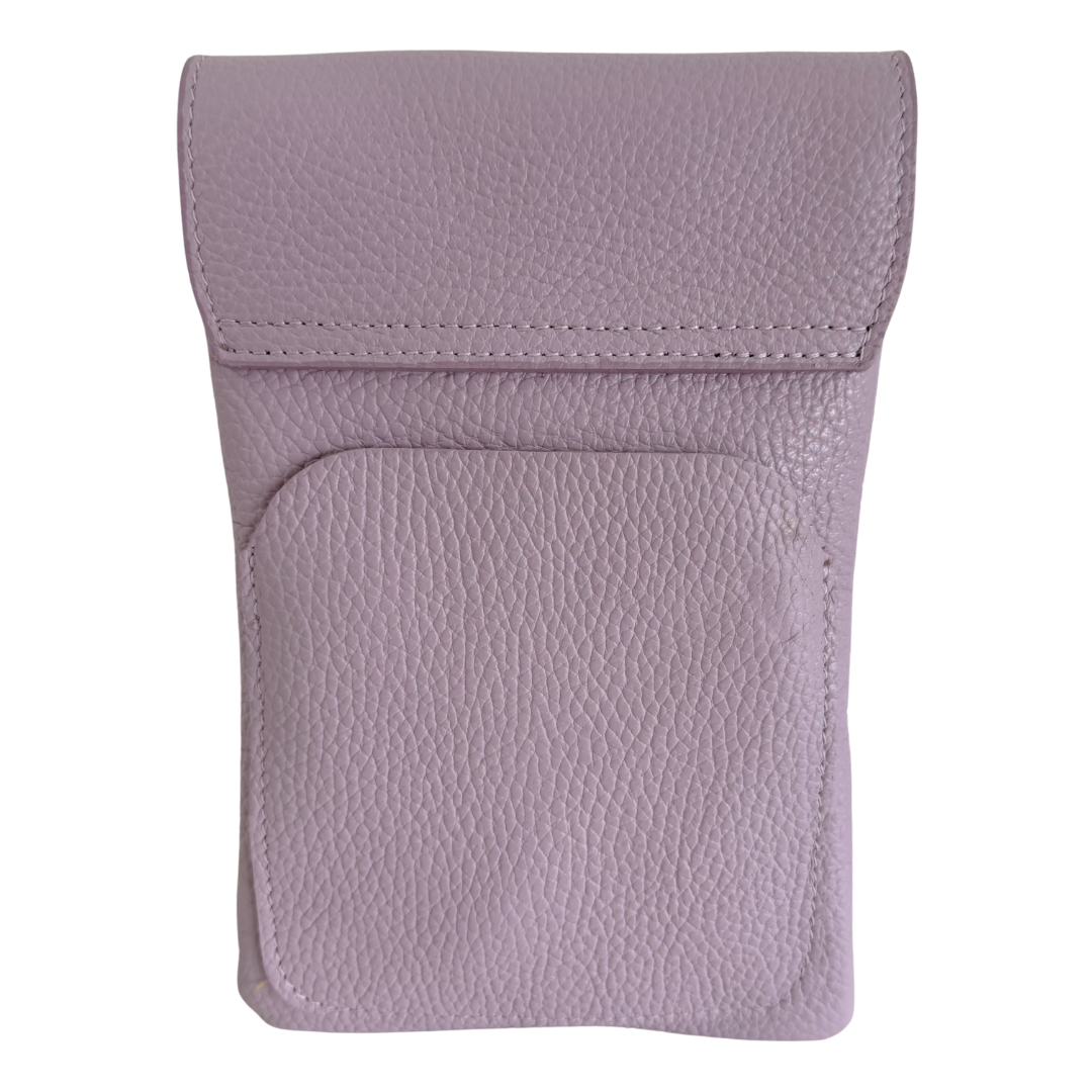Handytasche Maike (Leder) 2 Fächer | Grasgrün
