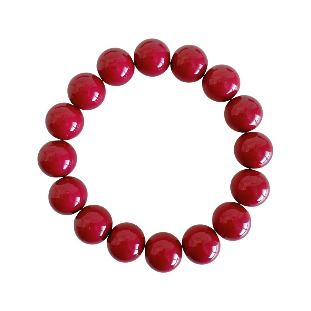 Bold Beads Armband | Cherry - 14 mm