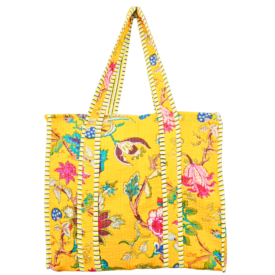 NEW Tote Bag Veerle | Oker Flower Mix