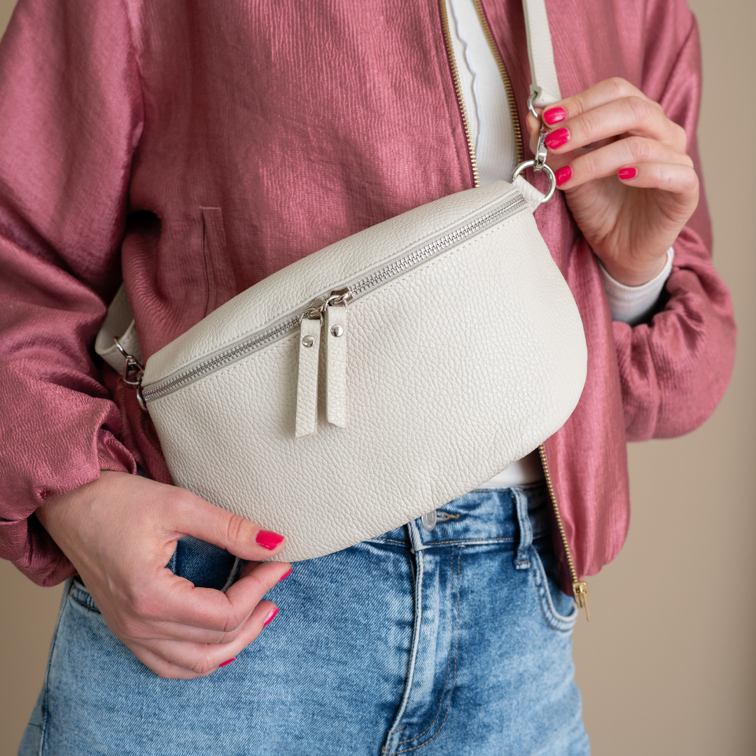 Gürteltasche-Umhängetasche Janne | Ecru