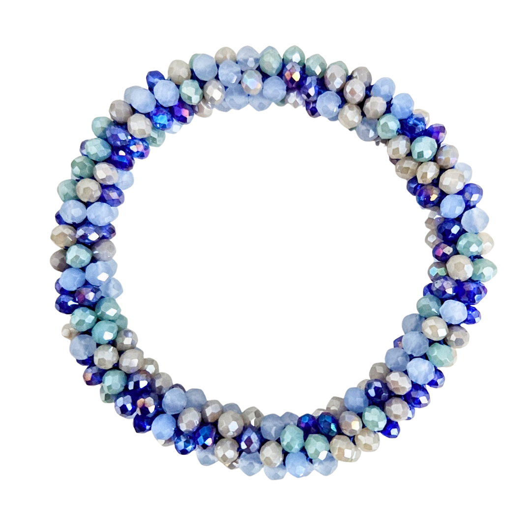 Roll On Facet Bracelet | Cobalt Mix