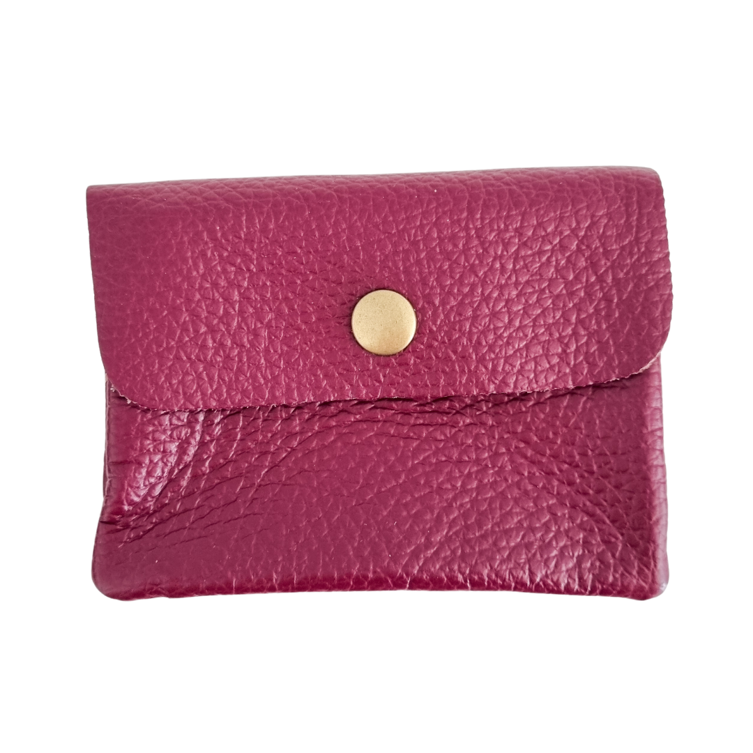 Lederen portemonneetje | Burgundy