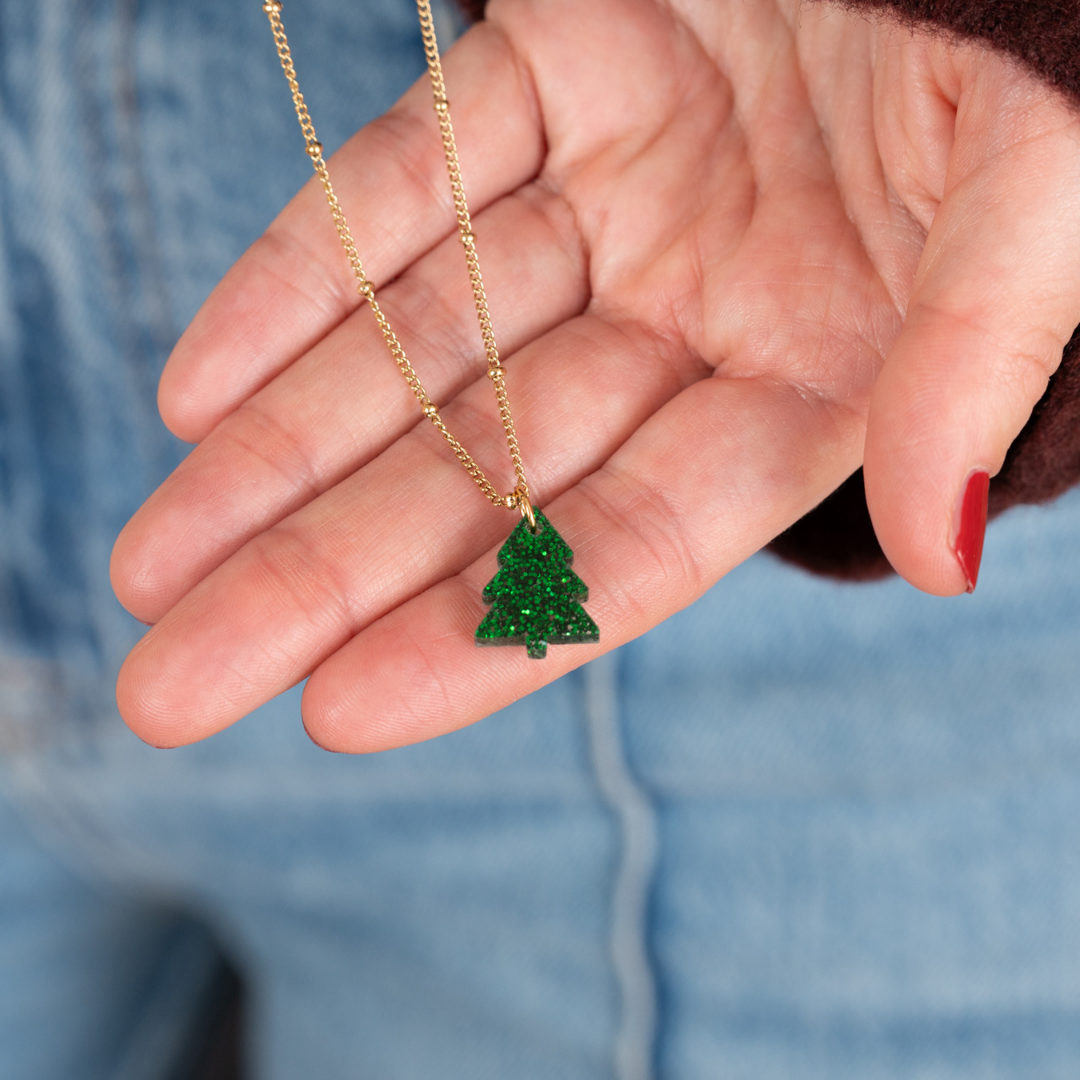 Ketting Lume Charms Festive | Christmas Tree - Green