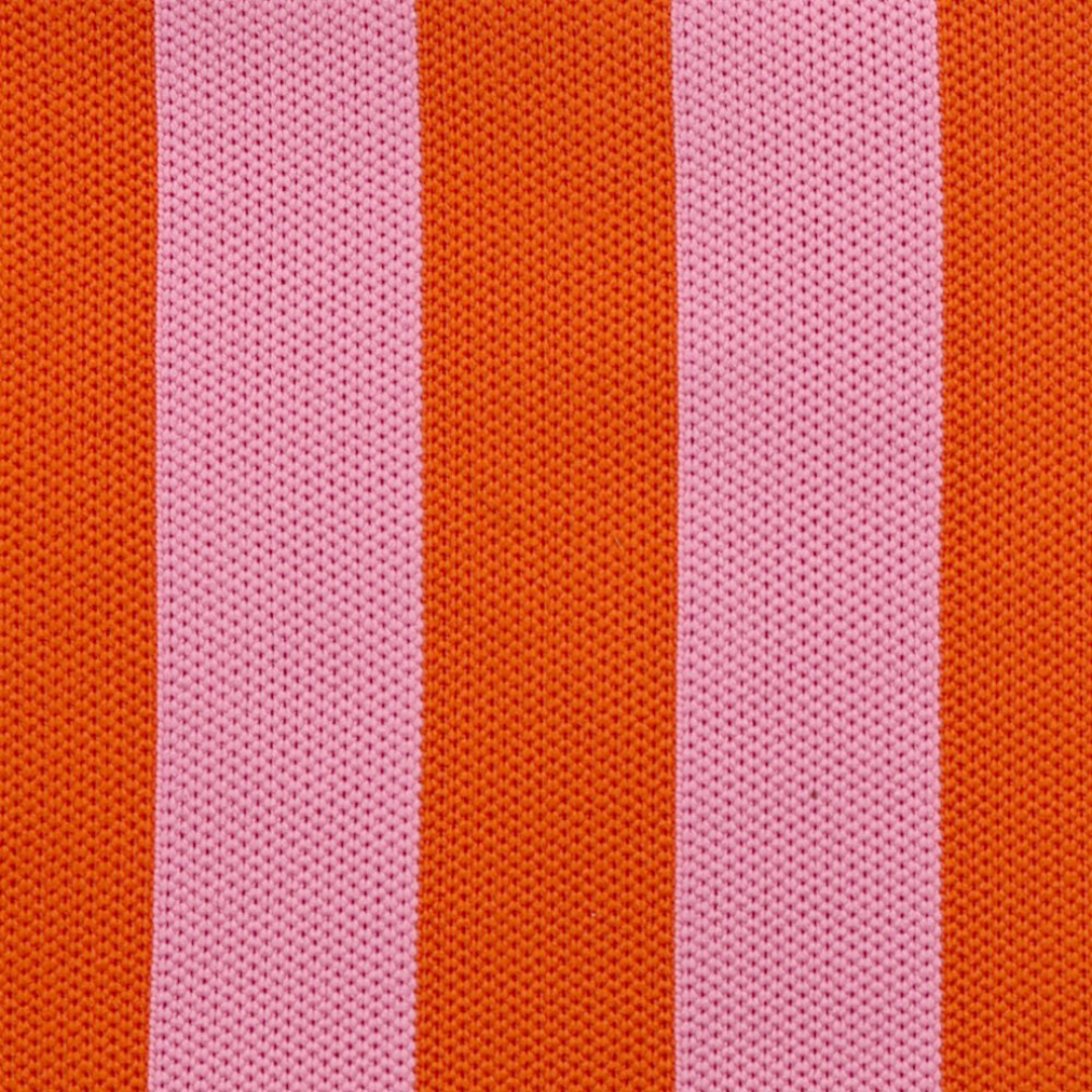 Clutch - Toilettas Billie | Strepen Oranje-Pink