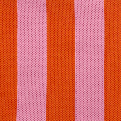 Clutch - Toilettas Billie | Strepen Oranje-Pink