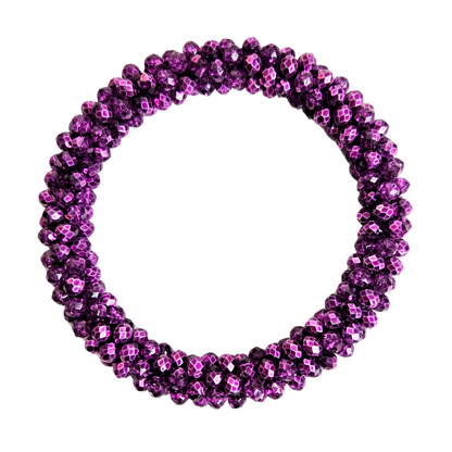 Facettenrollenarmband | Pflaume Purpleple