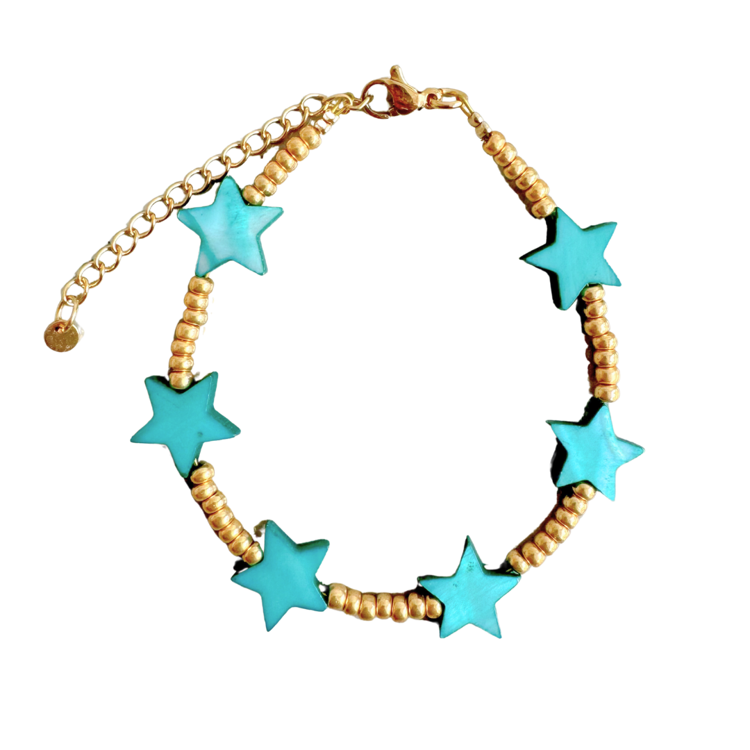 Armband Sterretjes | Turquoise