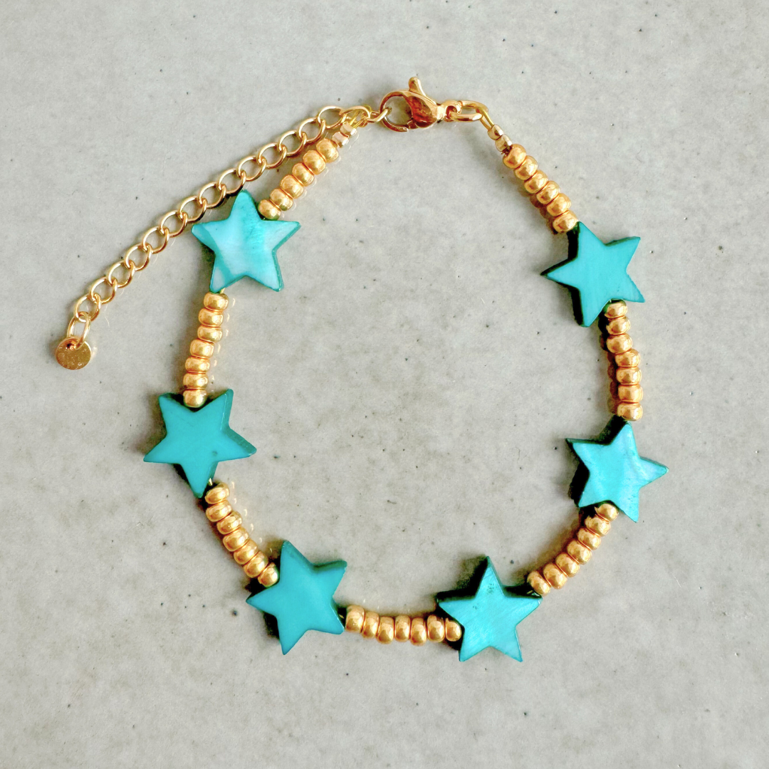 Armband Sterretjes | Turquoise