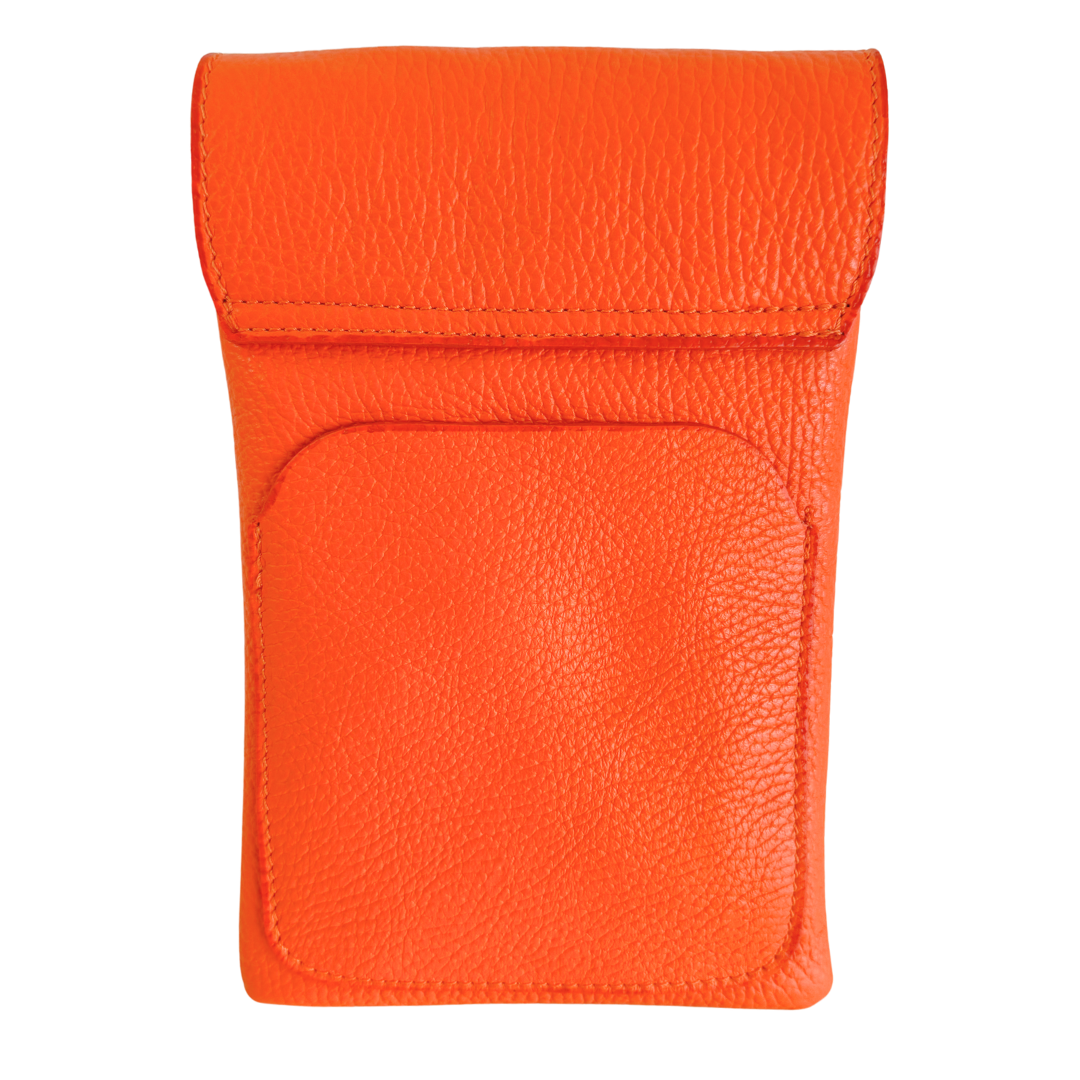 Handytasche Maike (Leder) 2 Fächer | Grasgrün