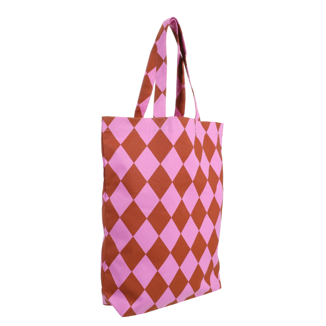 Katoenen Tas | Diamond Roze - Ginger