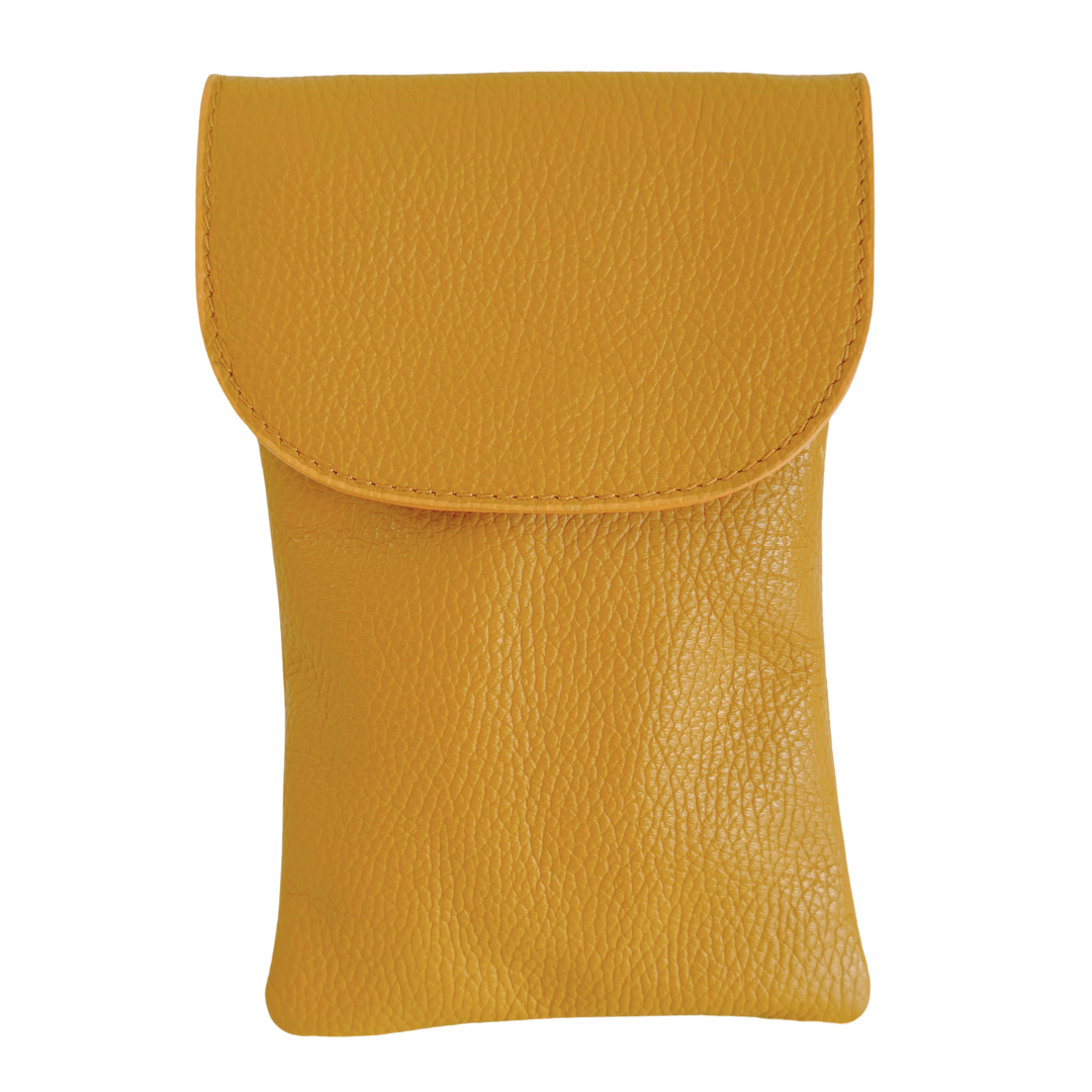 Handytasche Maike (Leder) 2 Fächer | Grasgrün